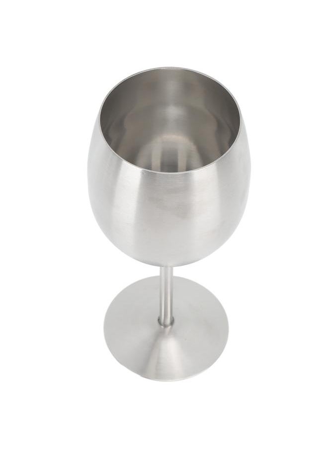 Stainless Steel Stem Wine Glasses Durable 304 Stainless Steel Wine Goblets for Party Office Wedding Anniversary