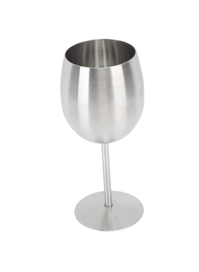 Stainless Steel Stem Wine Glasses Durable 304 Stainless Steel Wine Goblets for Party Office Wedding Anniversary