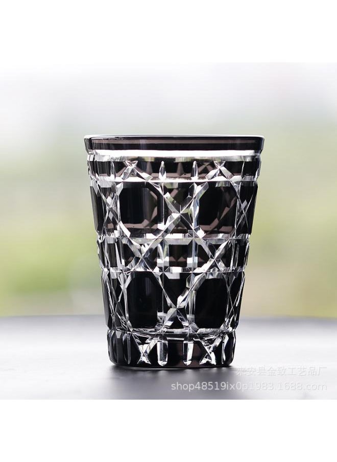 -style Edo Che Cup Hand-carved Crystal Glass Whiskey Glass Wine Beer Glass Gift Collection