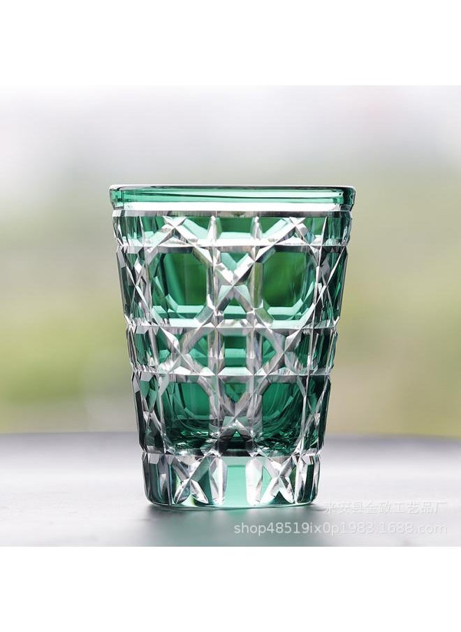 -style Edo Che Cup Hand-carved Crystal Glass Whiskey Glass Wine Beer Glass Gift Collection