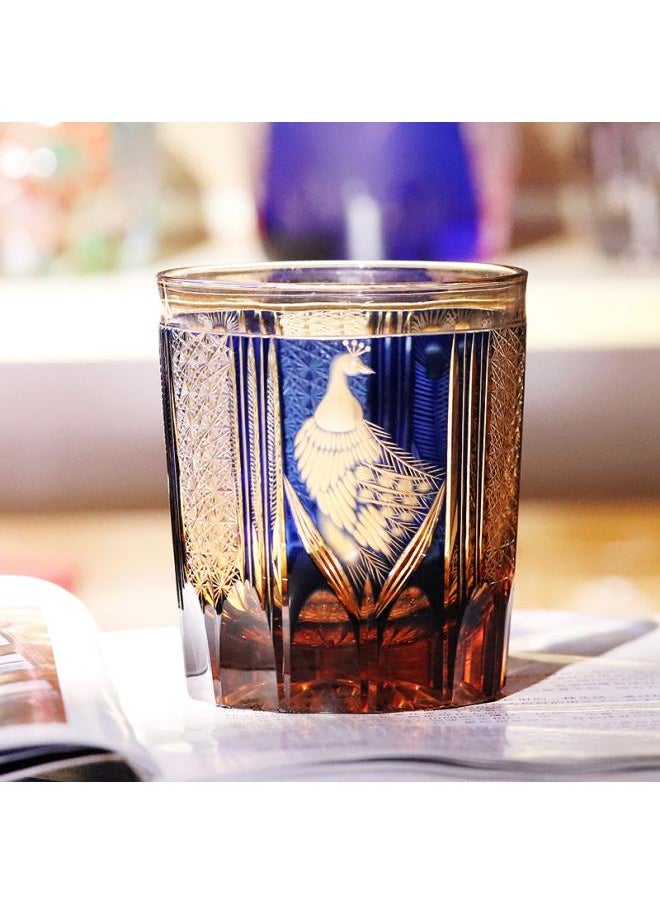 -style Edo Che Cup Hand-carved Crystal Glass Whiskey Glass Wine Beer Glass Gift Collection