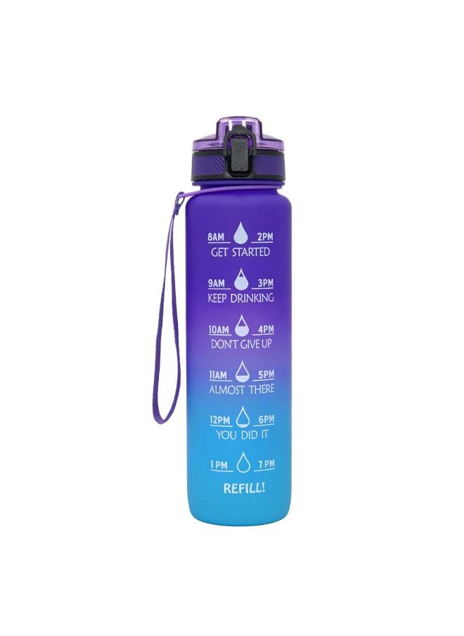 Tritan Kettle Sport Frosted Gradient Bounce Cover Water Bottle Space Cup Travel Water Cup L