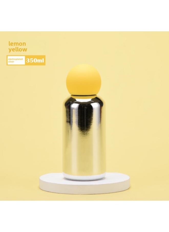 New 3 6 Stainless Steel Vacuum Cup 350ml Electroplating Silver Creative Student Portable Outdoor Sports Water Cup