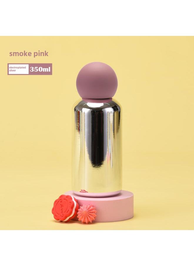 New 3 6 Stainless Steel Vacuum Cup 350ml Electroplating Silver Creative Student Portable Outdoor Sports Water Cup