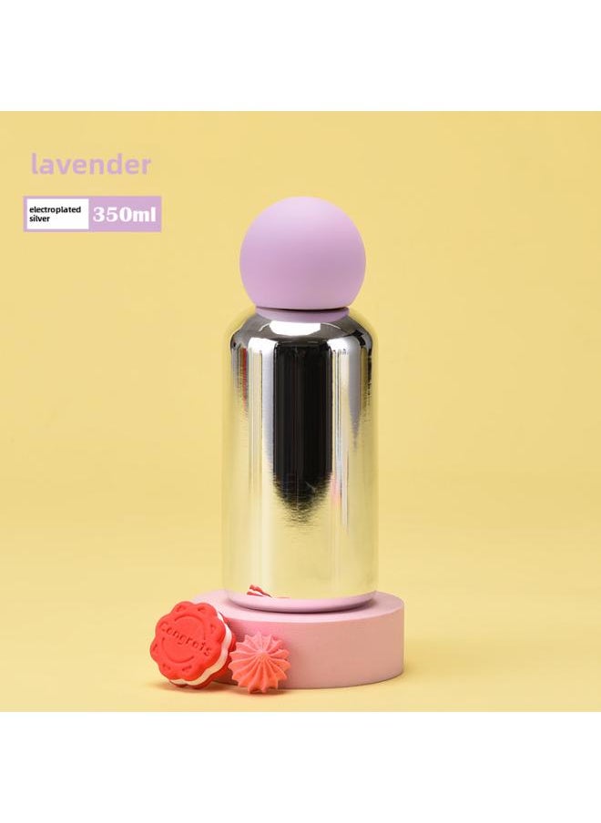 New 3 6 Stainless Steel Vacuum Cup 350ml Electroplating Silver Creative Student Portable Outdoor Sports Water Cup