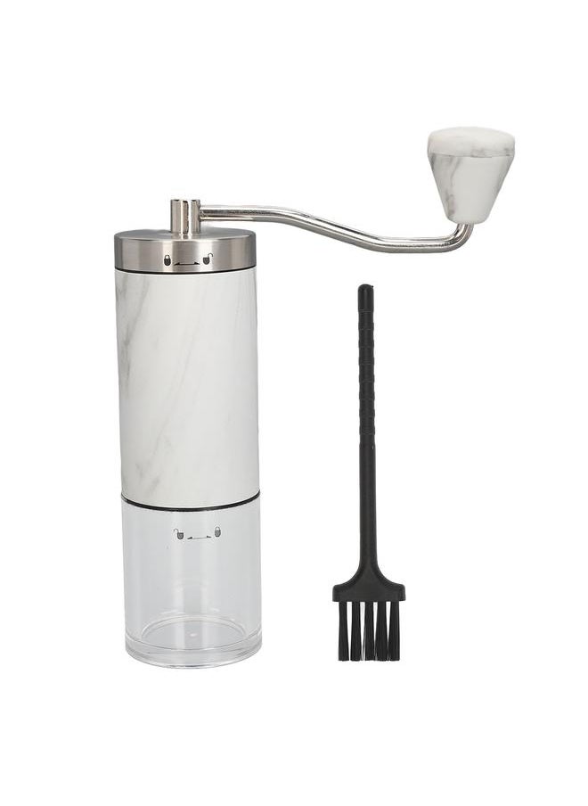 Manual Coffee Grinder Ceramic Core Adjustable Coarseness Stainless Steel Hand Crank Coffee Bean Grinder for Home Camping Travel CT50101