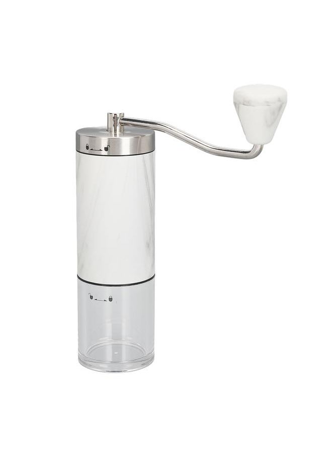 Manual Coffee Grinder Ceramic Core Adjustable Coarseness Stainless Steel Hand Crank Coffee Bean Grinder for Home Camping Travel CT50101