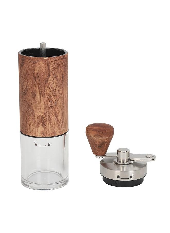 Manual Coffee Grinder Ceramic Core Adjustable Coarseness Stainless Steel Hand Crank Coffee Bean Grinder for Home Camping Travel CT5011
