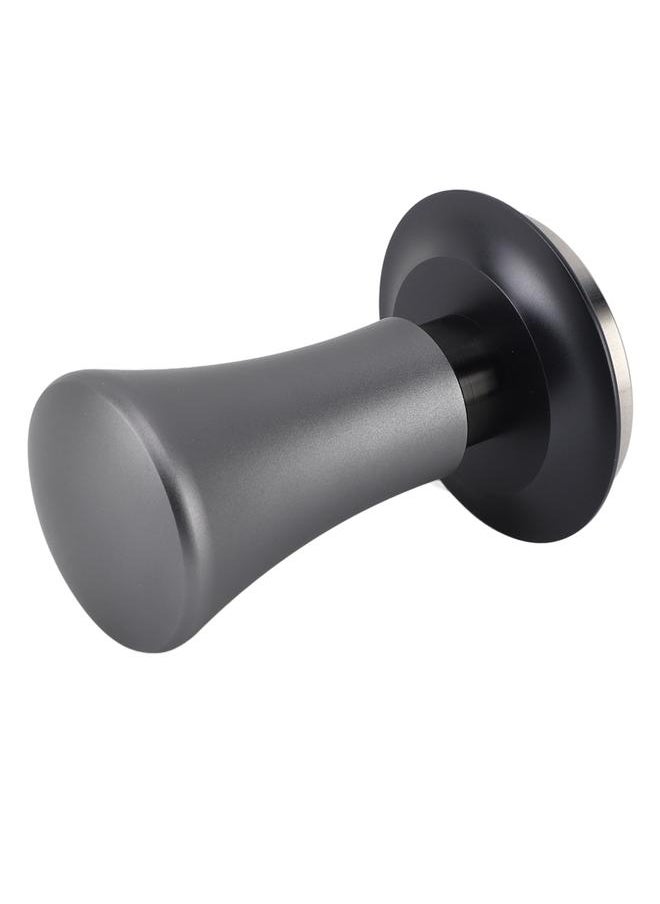 51mm Coffee Tamper Stainless Steel Spring Design Coffee Powder Hammer with Scale Thread 30lbs Grey