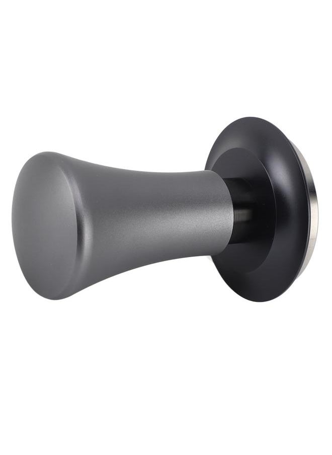 51mm Coffee Tamper Stainless Steel Spring Design Coffee Powder Hammer with Scale Thread 30lbs Grey