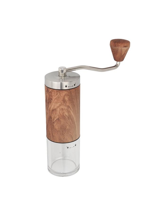 Manual Coffee Grinder Ceramic Core Adjustable Coarseness Stainless Steel Hand Crank Coffee Bean Grinder for Home Camping Travel CT50111