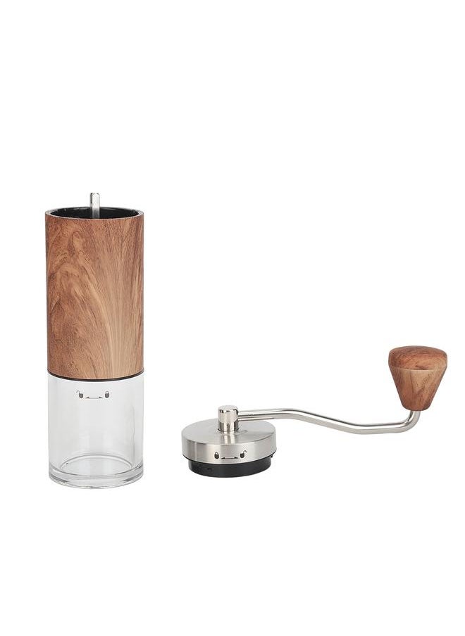 Manual Coffee Grinder Ceramic Core Adjustable Coarseness Stainless Steel Hand Crank Coffee Bean Grinder for Home Camping Travel CT50111