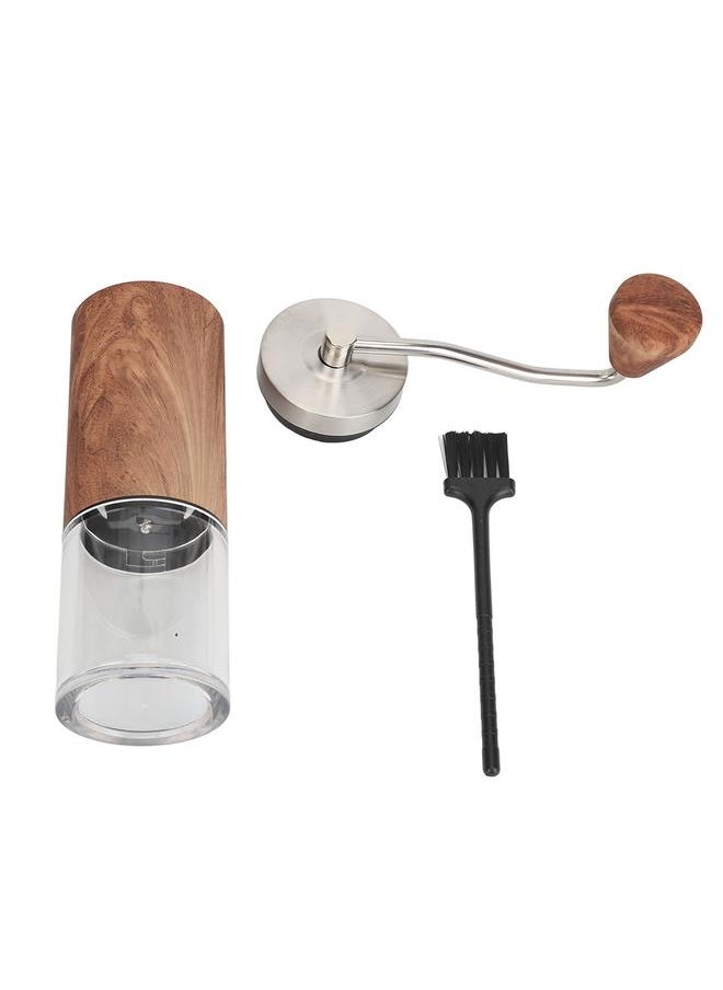 Manual Coffee Grinder Ceramic Core Adjustable Coarseness Stainless Steel Hand Crank Coffee Bean Grinder for Home Camping Travel CT50111