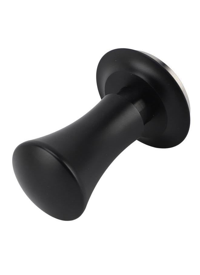 51mm Coffee Tamper Stainless Steel Spring Design Coffee Powder Hammer with Scale Thread 30lbs Black