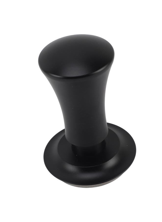 51mm Coffee Tamper Stainless Steel Spring Design Coffee Powder Hammer with Scale Thread 30lbs Black