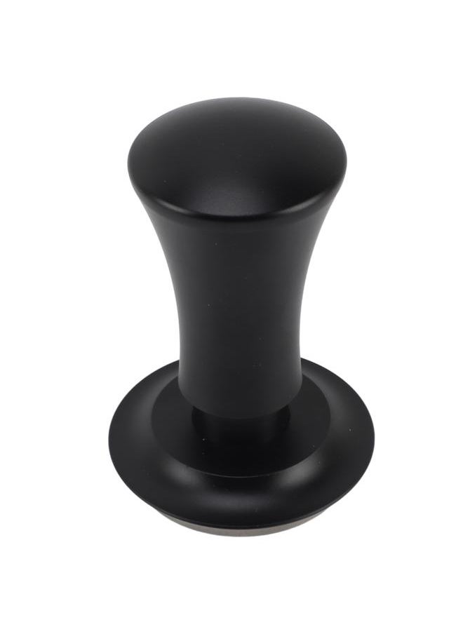 51mm Coffee Tamper Stainless Steel Spring Design Coffee Powder Hammer with Scale Thread 30lbs Black