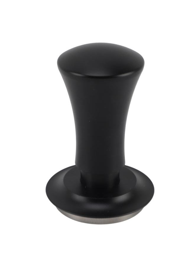 51mm Coffee Tamper Stainless Steel Spring Design Coffee Powder Hammer with Scale Thread 30lbs Black