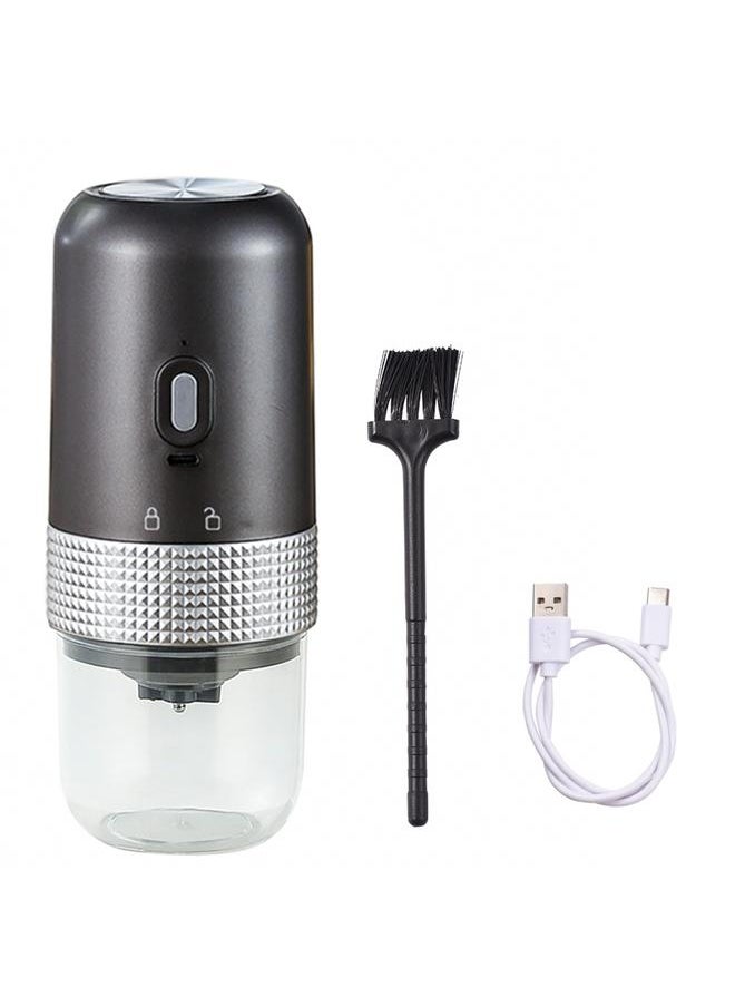 Portable Electric Burr Coffee Grinder 13W 200ml USB Rechargeable Adjustable Setting Cordless Coffee Bean Grinder with Cleaning Brush for Travel Camping Office Household