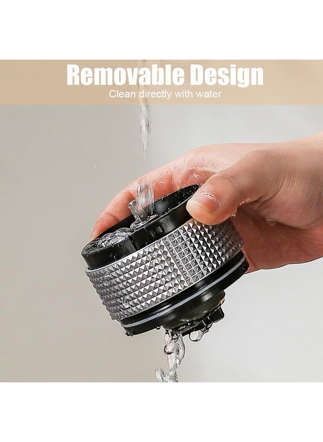 Portable Electric Burr Coffee Grinder 13W 200ml USB Rechargeable Adjustable Setting Cordless Coffee Bean Grinder with Cleaning Brush for Travel Camping Office Household