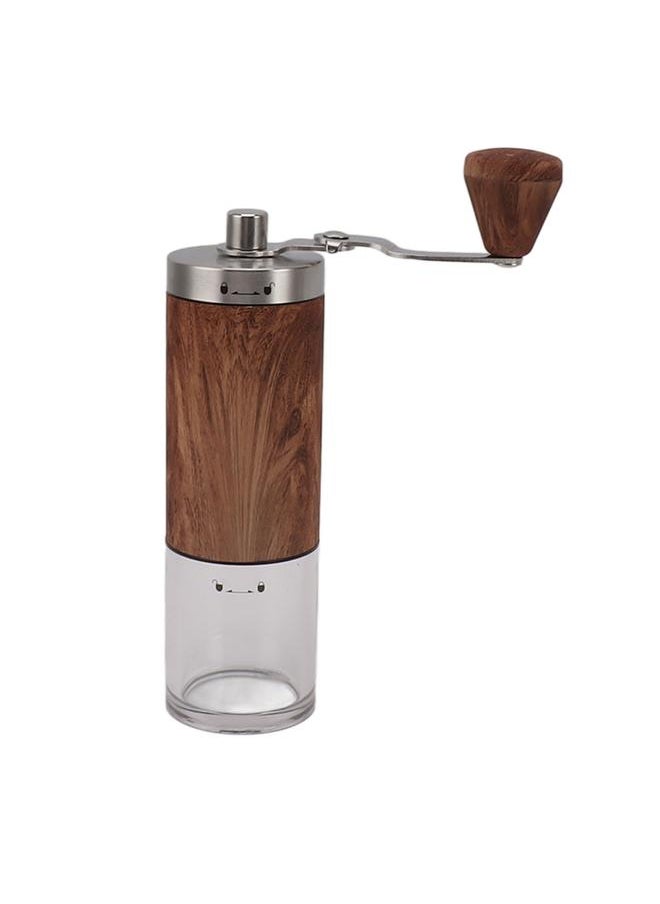 Manual Coffee Grinder Stainless Steel Adjustable Grind Size Detachable Manual Bean Grinder for Home Cafe Office