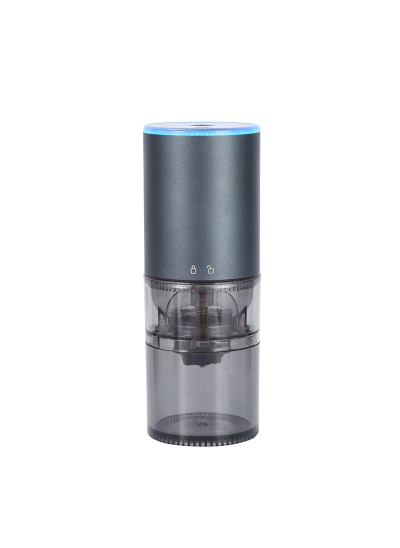 Portable Electric Coffee Bean Grinder with Steel Core [986] gray blue