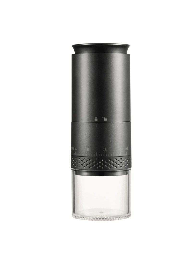 Portable Electric Coffee Bean Grinder with Steel Core [990] black (external adjustment)