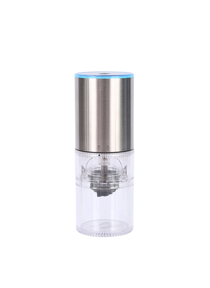 Portable Electric Coffee Bean Grinder with Steel Core [986] steel color