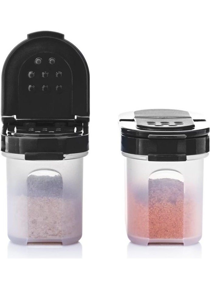 Spice Pot Set of 2 Small 100ml Black