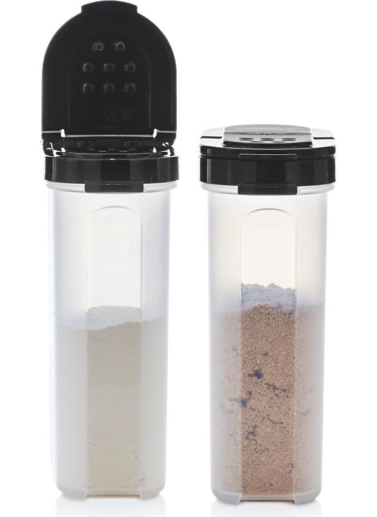 Spice Pot Set of 2 250ml Black