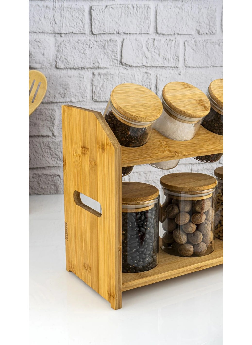 Tier - 8 Piece 2 Tier Stand Spice Set