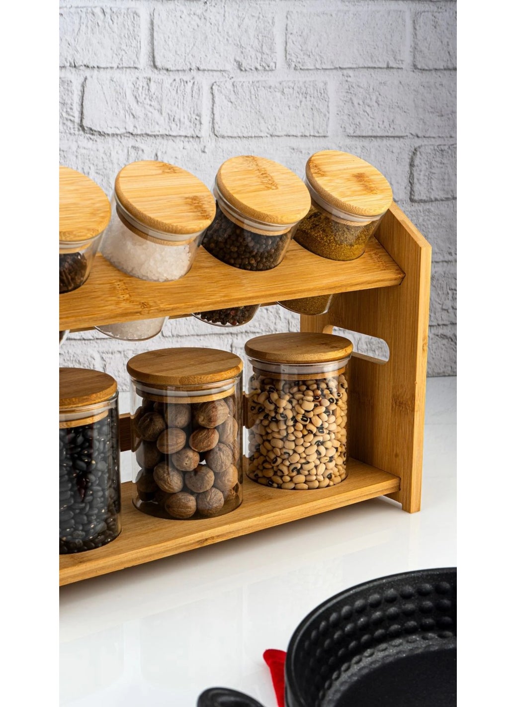 Tier - 8 Piece 2 Tier Stand Spice Set