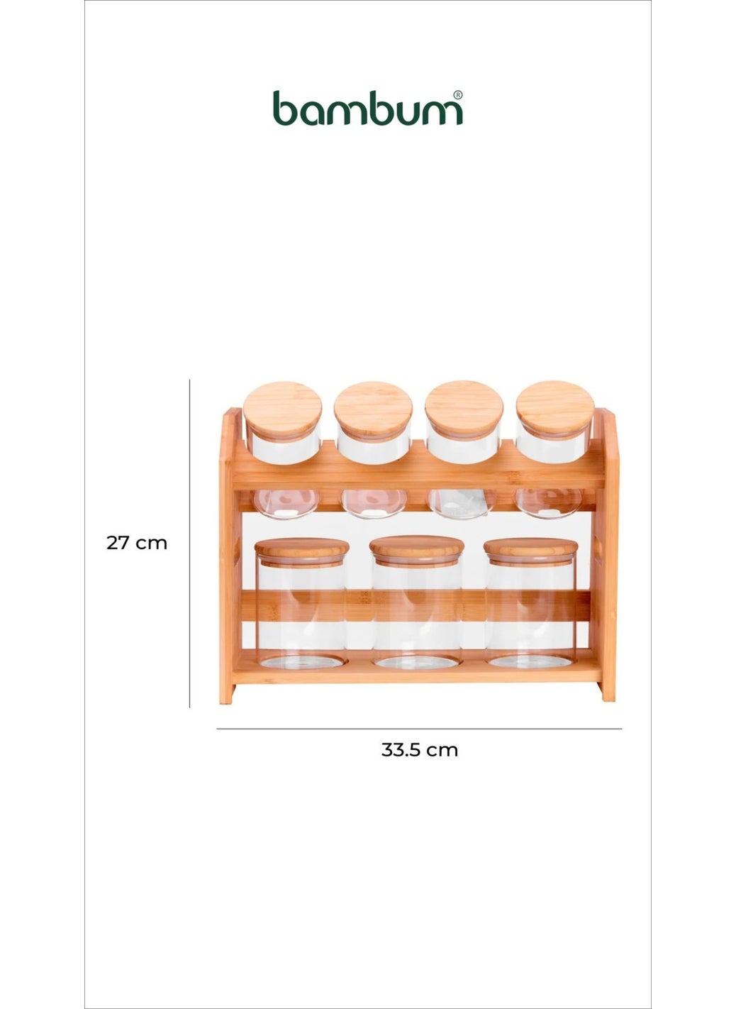 Tier - 8 Piece 2 Tier Stand Spice Set