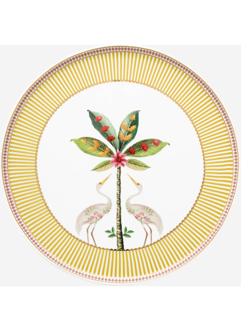 La Majorelle Yellow Porcelain Cake Stand 21 cm