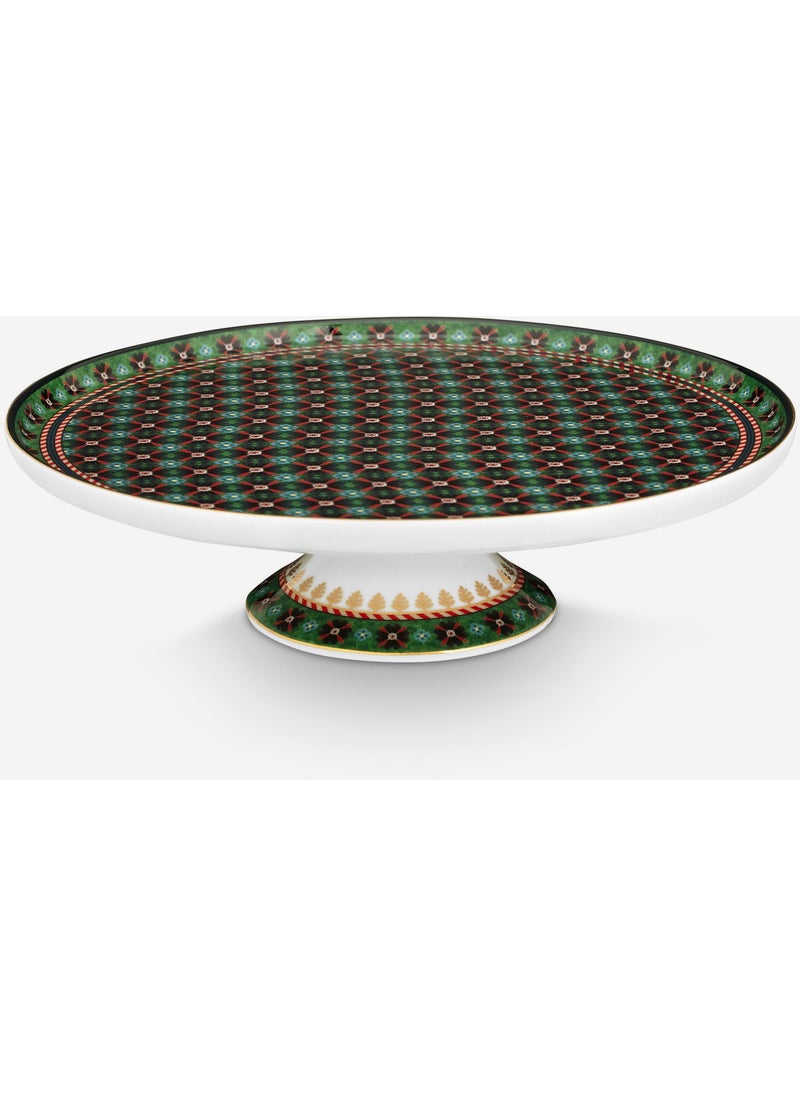 Berry Blues Green Porcelain Cake Stand 21 cm