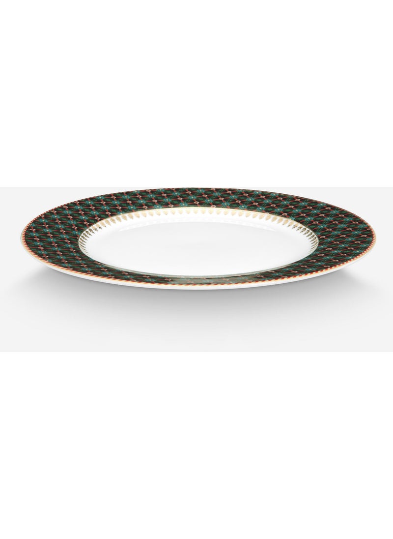 Berry Blues Green Porcelain Breakfast Plate 23 cm