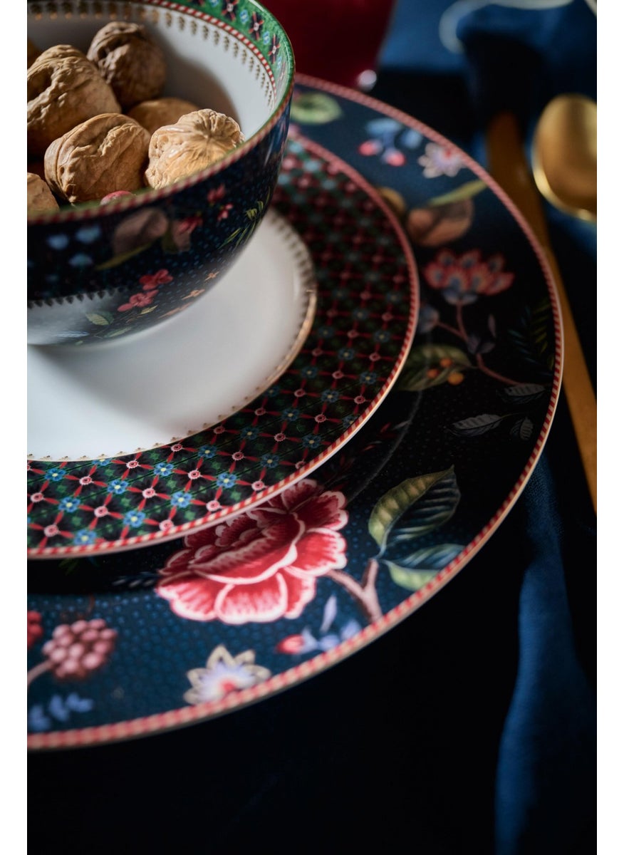 Berry Blues Green Porcelain Breakfast Plate 23 cm
