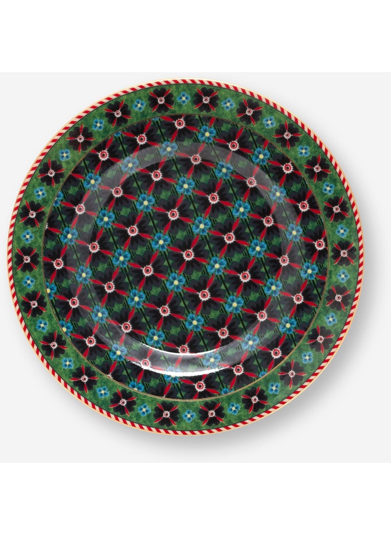Berry Blues Green Porcelain Petit Four Plate 12 cm