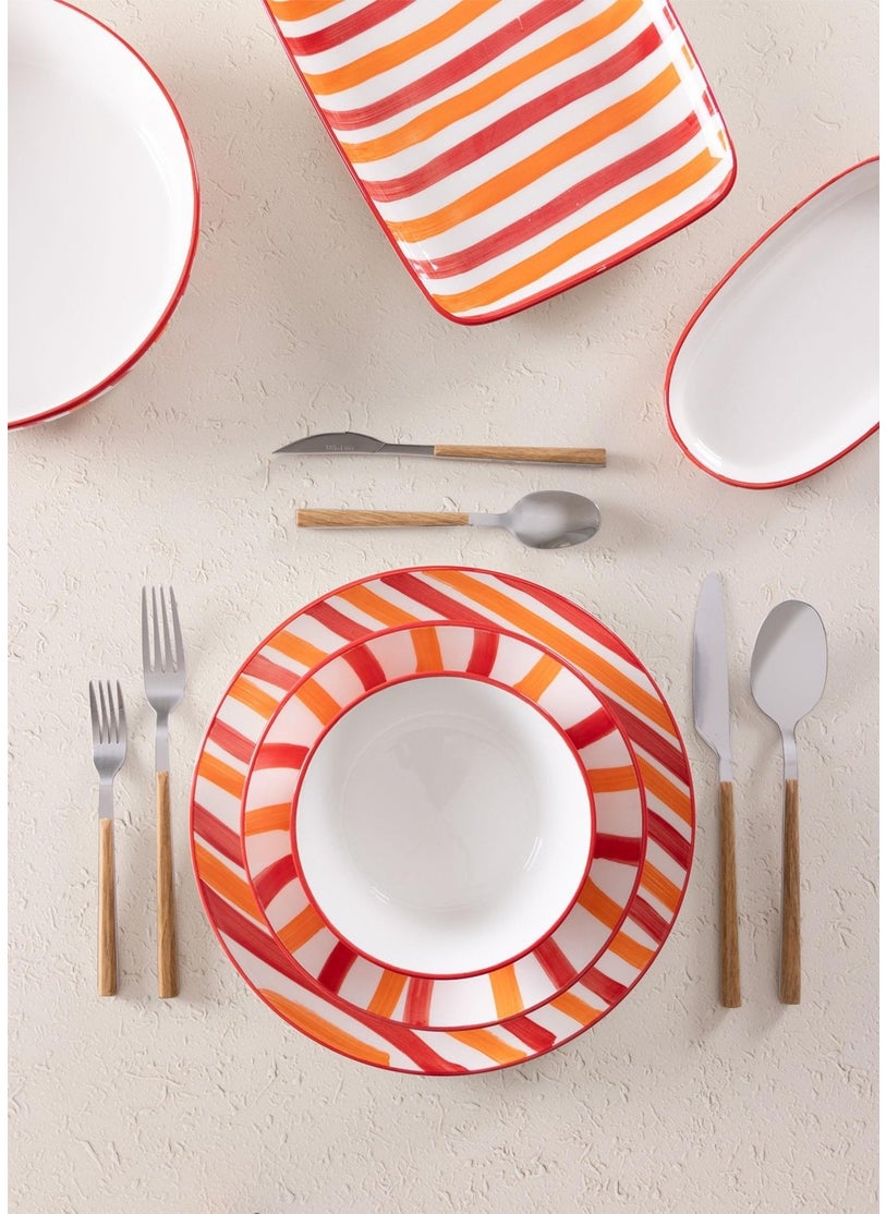 Joy Rectangular Service Red 30X19 cm