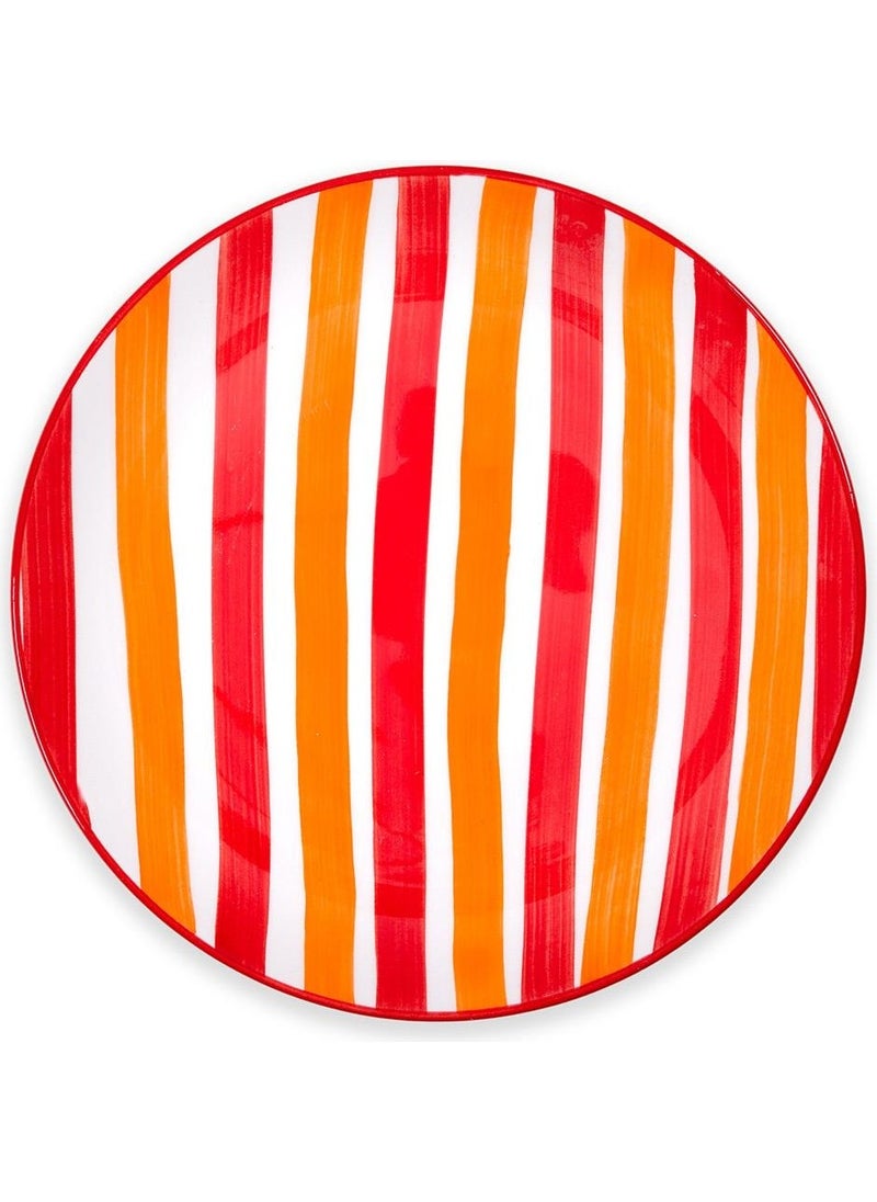 Joy Cake Plate Set of 6 Red 19 cm