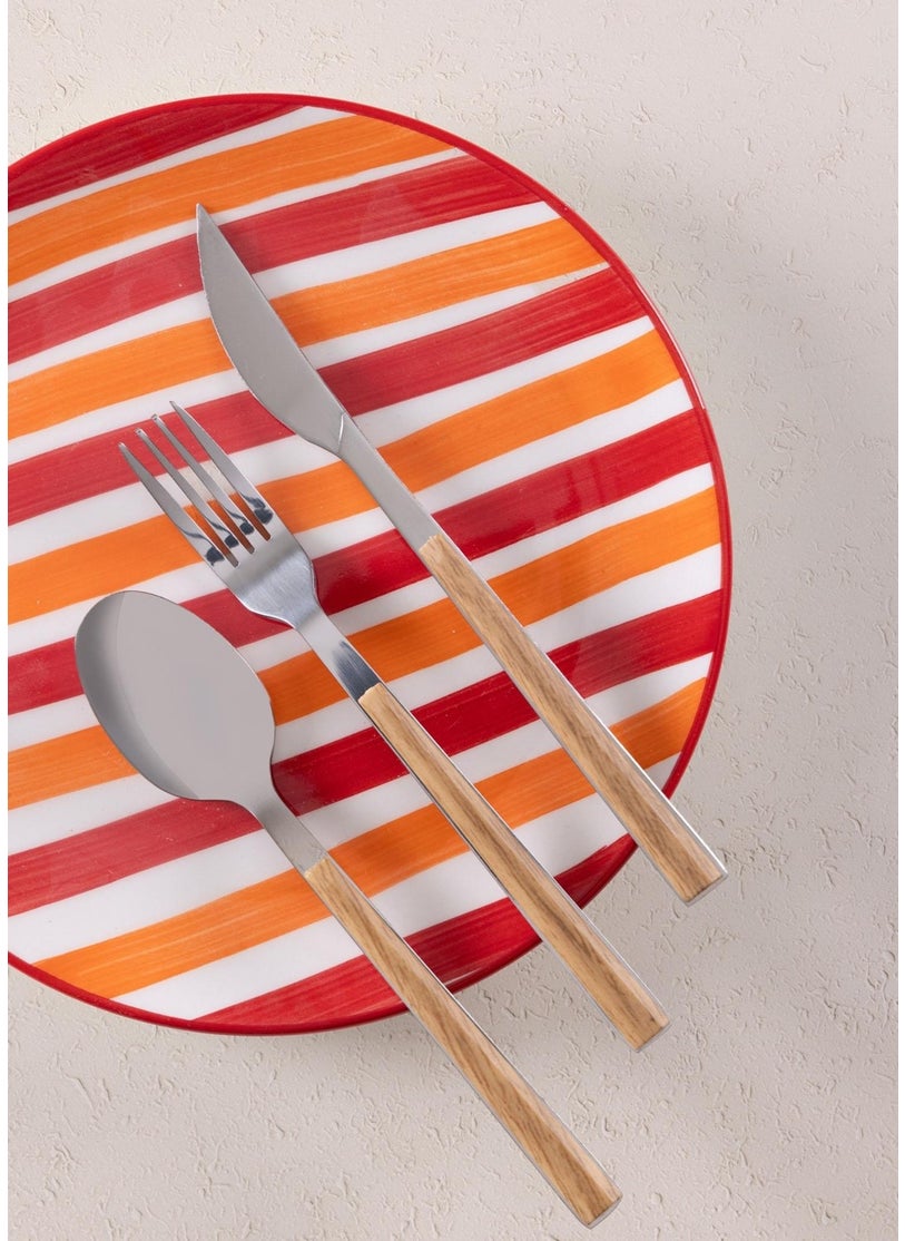 Joy Cake Plate Set of 6 Red 19 cm