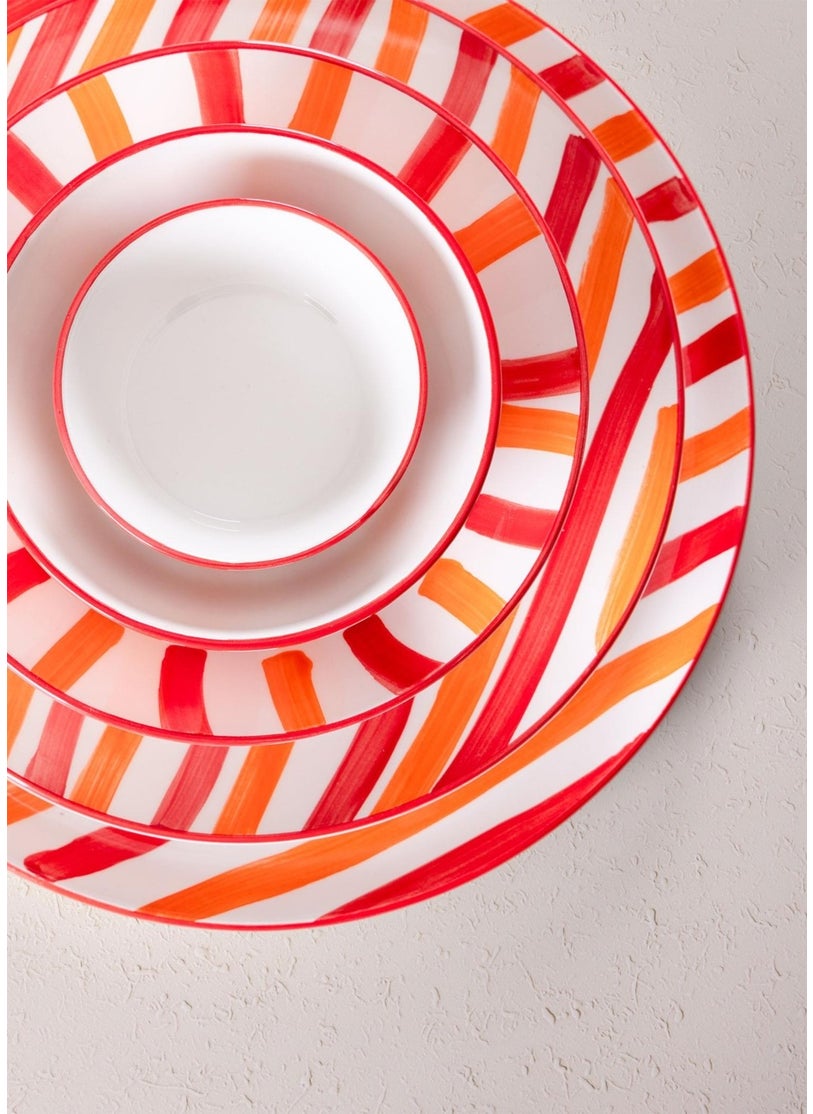 Joy Serving Plate Set of 6 Red 26 cm