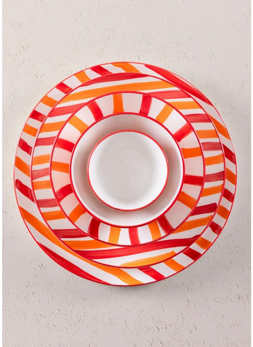 Joy Serving Plate Set of 6 Red 26 cm