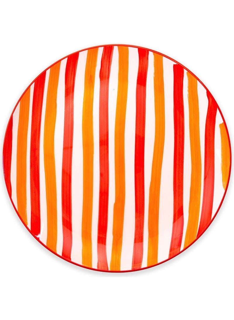 Joy Serving Plate Set of 6 Red 26 cm