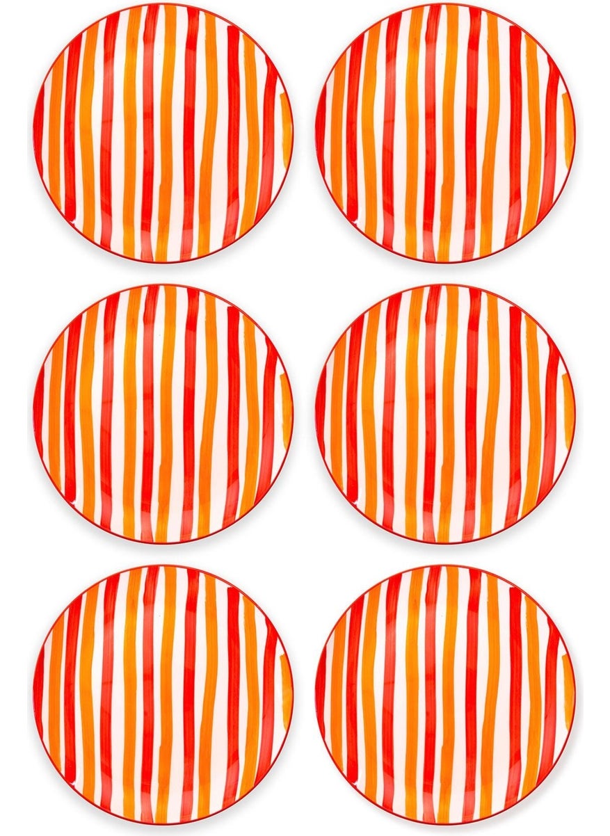 Joy Serving Plate Set of 6 Red 26 cm
