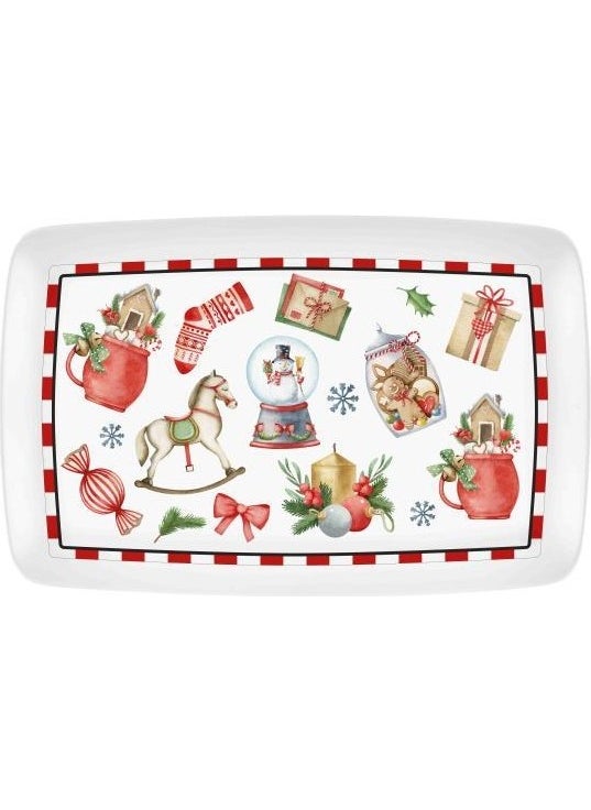 Globe Rectangular Serving Plate 34X25CM