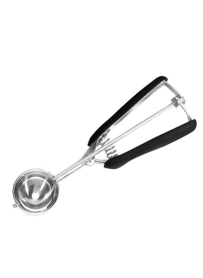 304 Stainless Steel Ice Cream Scoop Fruit Sundae Spoon Dessert Spoon Durable Long Handle Kitchen Utensil-Color:Burgundy-Specifications:3 Piece Set (3 4 5CM)