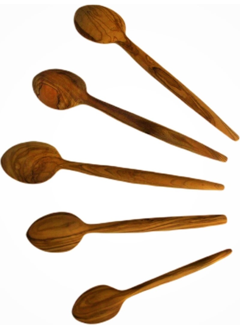 5 Size Natural Genuine Olive Wood Spoon