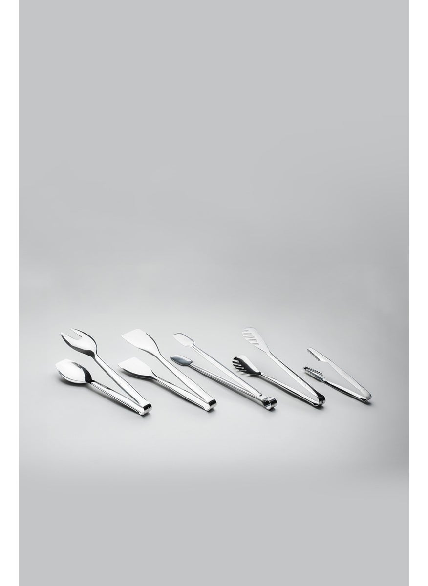 5 Piece Stainless Steel Tongs Set