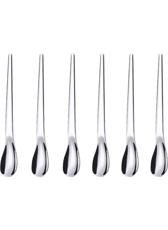 304 Steel 6 Pieces Gray Luxury Modern Looking Tea Spoon CIN581BY-6