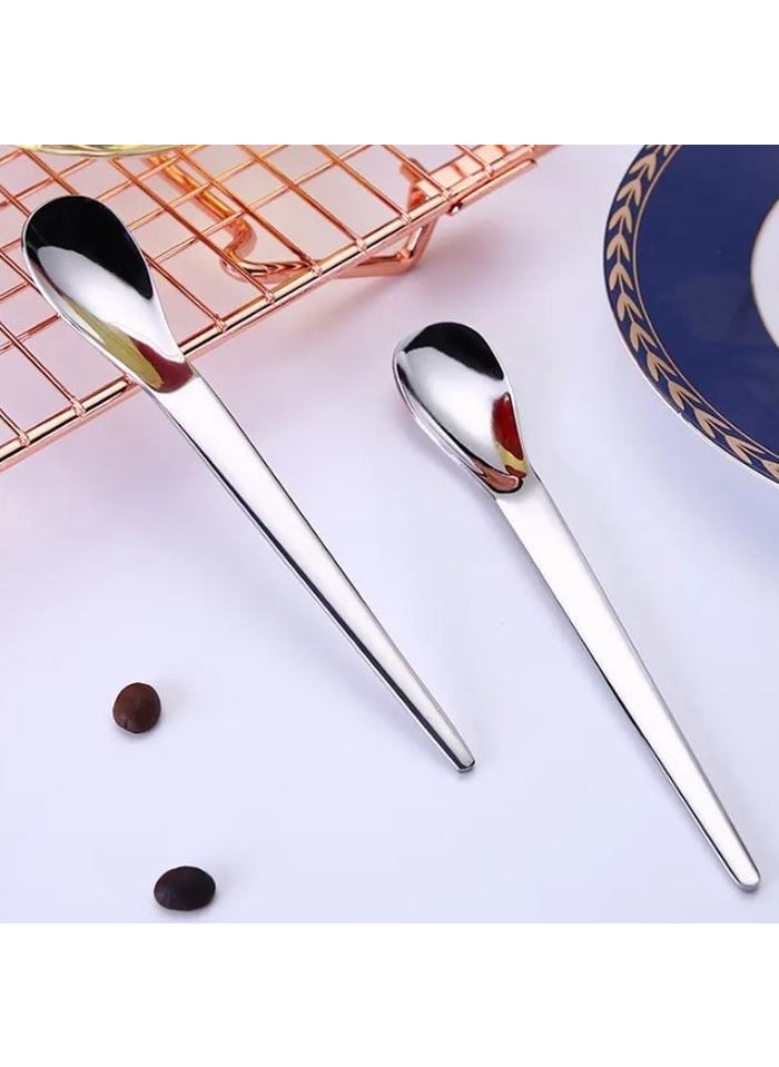 304 Steel 12 Pieces Gray Luxury Modern Looking Teaspoon CIN581BY-12